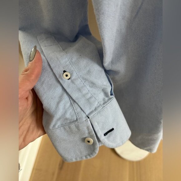 UNTUCKit Wrinkle-Free Cotton Button-Up Shirt Blue Long Sleeve Men’s XL - Picture 4 of 6